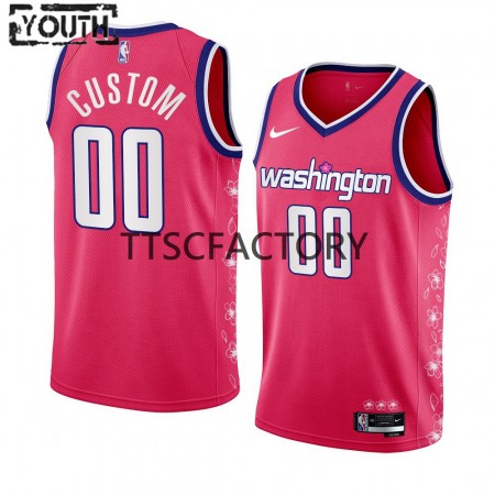 Dres Washington Wizards Prilagođeni Nike 2022-23 City Edition Ružičasta Swingman - Dječji